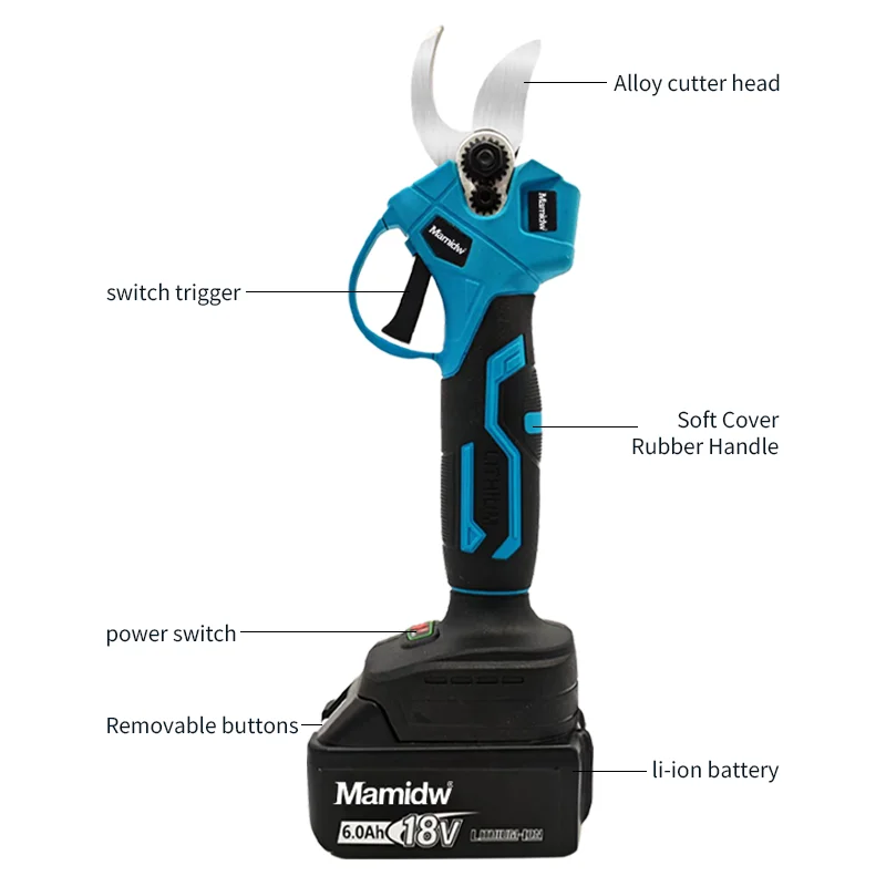 Cordless Professional Electrician Scissors Pruning Shears Cutter Wireless Drills Tools Garden Pruner For Makita 18v Battery PIN