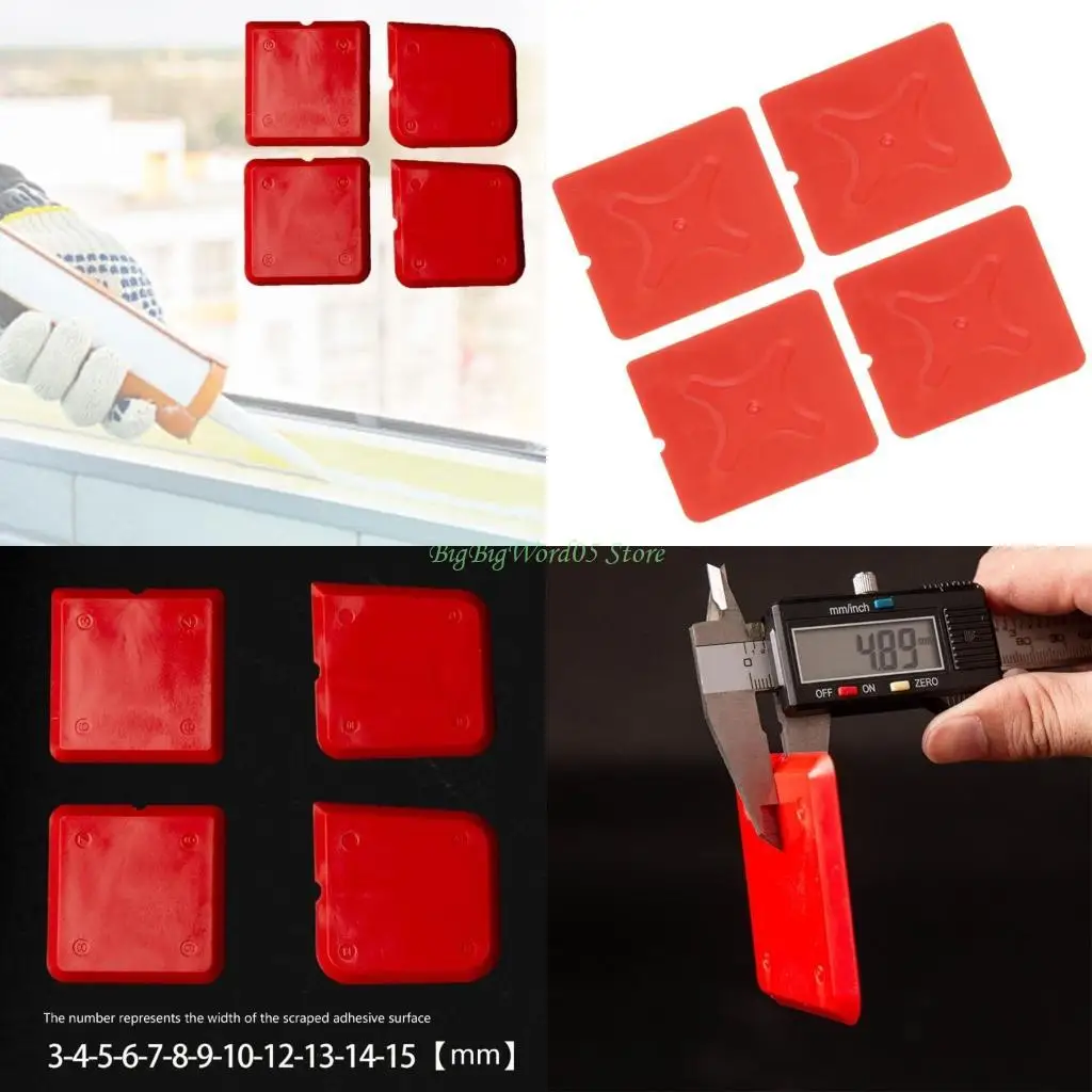 

24TE Silicone Applicators Scrapers Set Sealant Smooth Removers Tool Caulking Tool