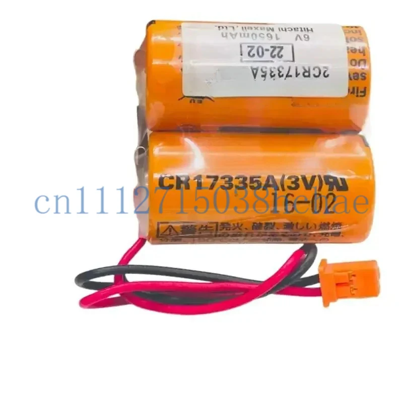1 PACK Original MR-BAT6V1 2CR17335A WK17 6V PLC Lithium Battery With White Connectors Used M80 J4 For Servo Parts
