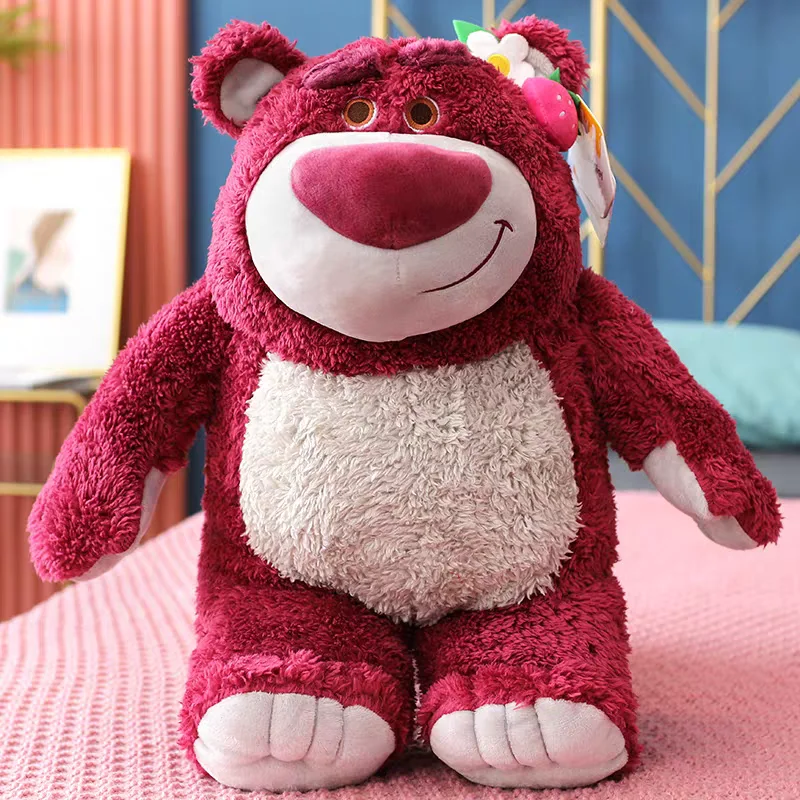 

Disney Toy Story 4, лот кавайный клубничный ароматный медведь, плюшевая кукла, сумка через плечо, мультяшные мягкие игрушки, подарок на день рождения для девочек