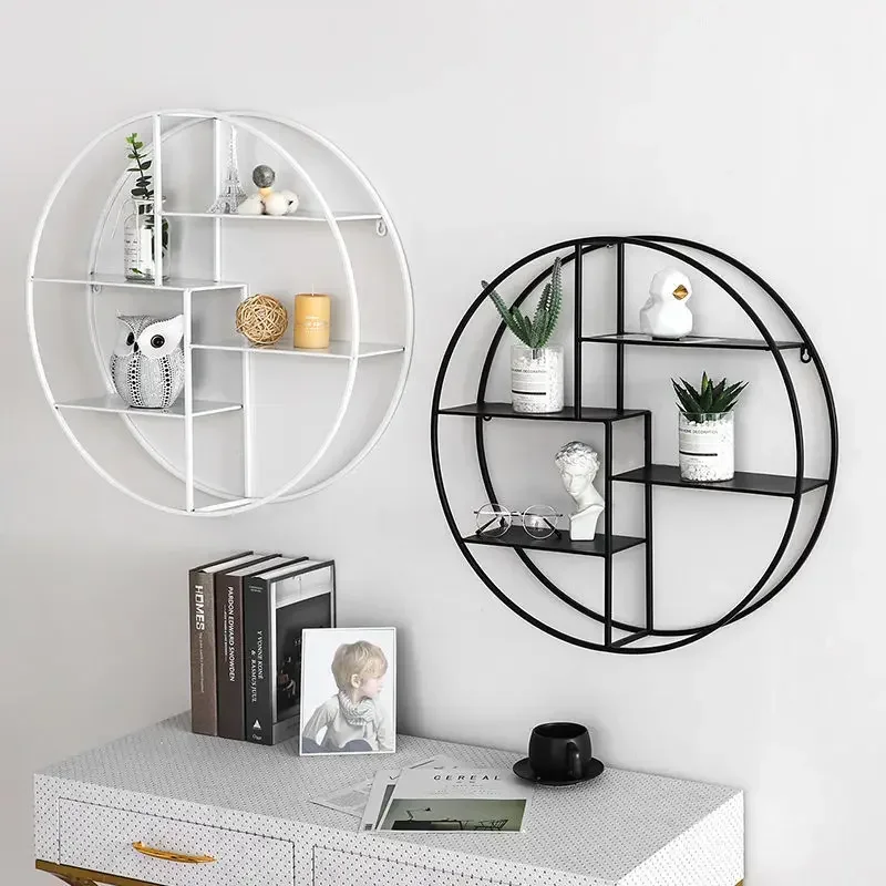 

Creative Restaurant Wall Decoration, Living Room Wall Storage, Milk Tea Shop Wall Shelf, Japanese Style Bathroom Storage Rack
