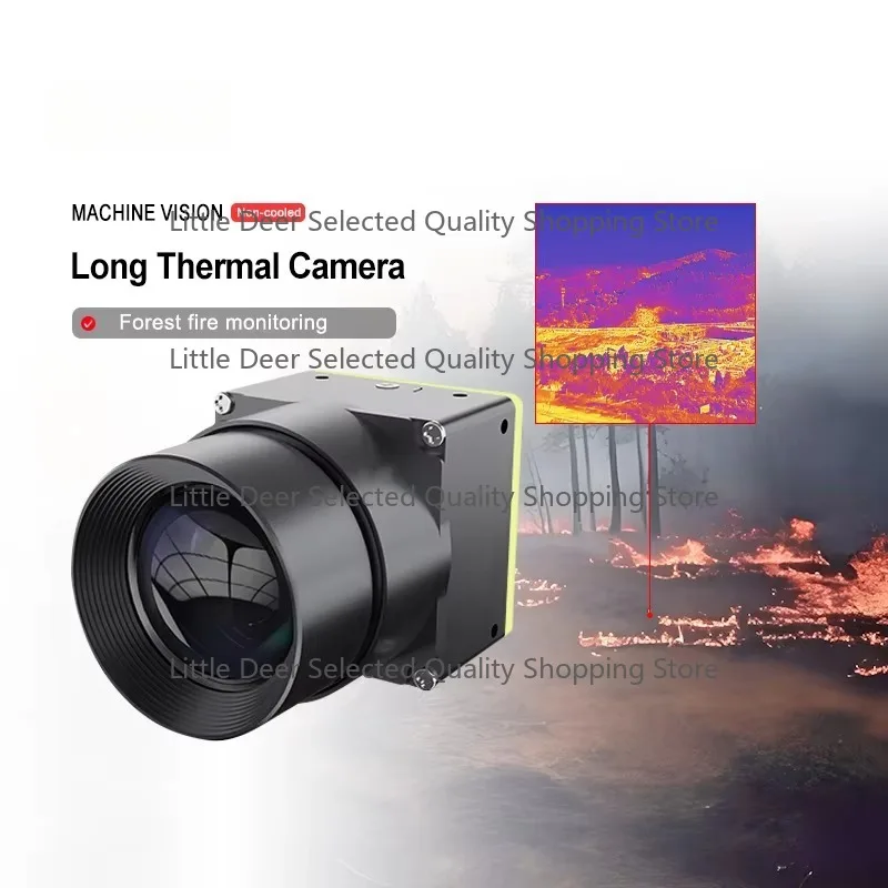 19mm Lens and 1280x1024 Mini Industrial LWIR  Thermal Camera Module for Fire Monitoring