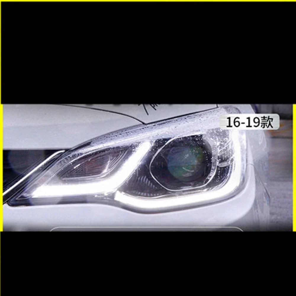 Pair of Car Headlight assembly For Chevrolet Cavalier Onix 2016-19 Xenon DRL daytime running light turn signal head lamp