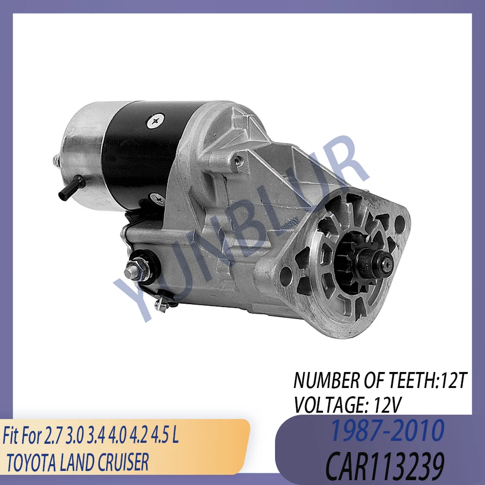 Engine Parts Bracket Starter Fit 2.7 3.0 3.4 4.0 4.2 4.5 L 87-10 12 Teeth 12V For TOYOTA LAND CRUISER 2810017010 2810017040