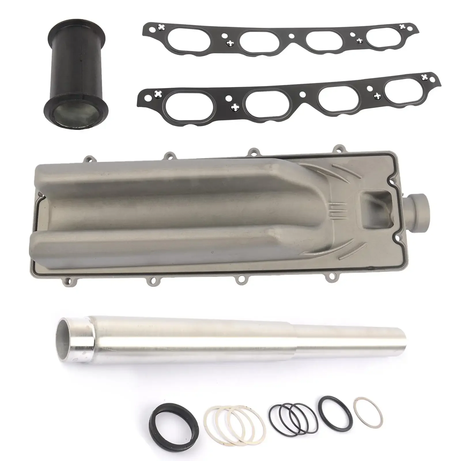 AP03 For BMW X5 4.4L 4.8L V8 Valley Pan+Collapsible Coolant Transfer Pipe Repair Kit view 3