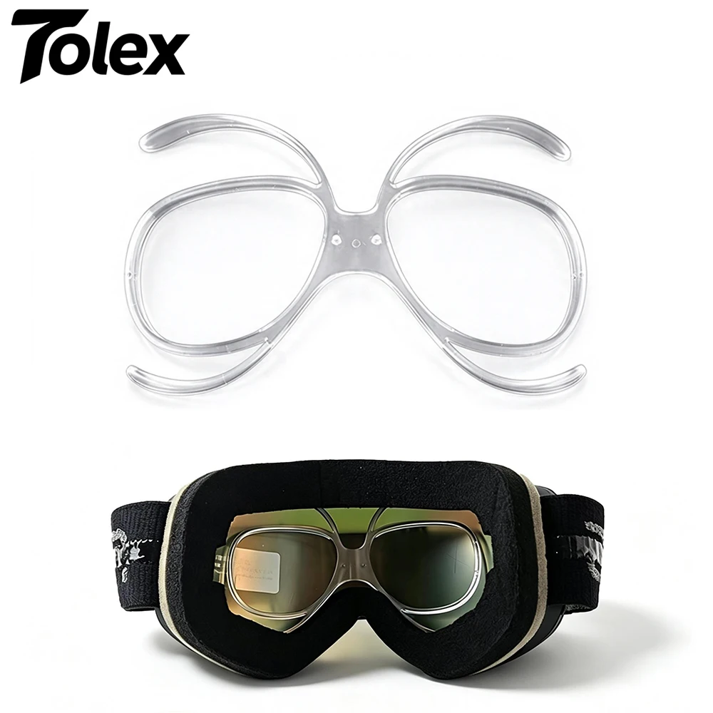 Tolex Ski Goggles Rx Insert Optical Adaptor TR90 Flexible Bendable Universal Size Inner Frame Snowboard Goggle Myopia Frame