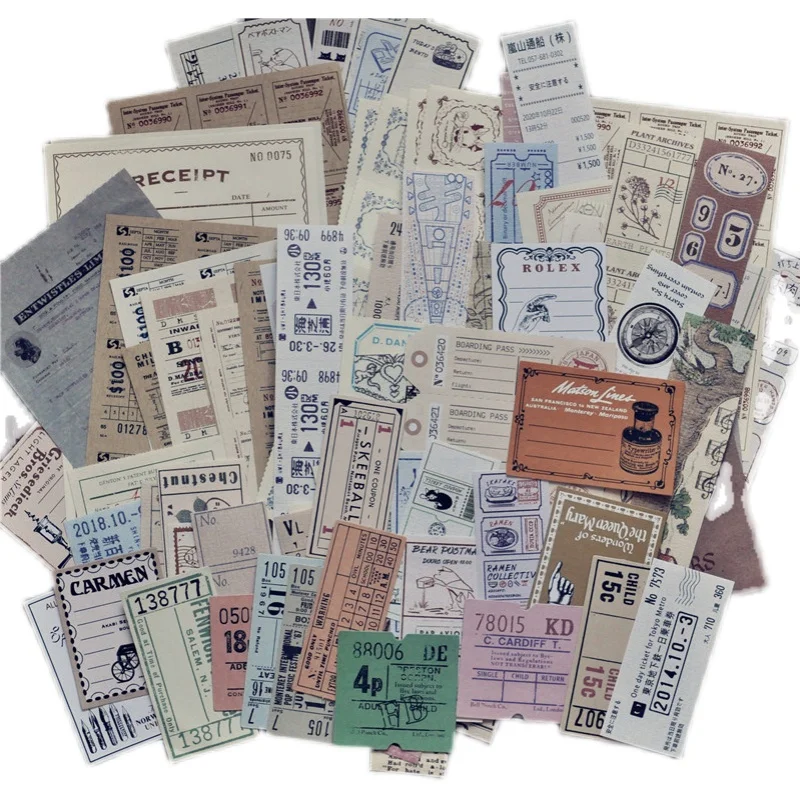 Hand Account Material Package Retro Bill Hand Book Decorative Hand Book A Variety of Hand Book Styles Are Not Repeated