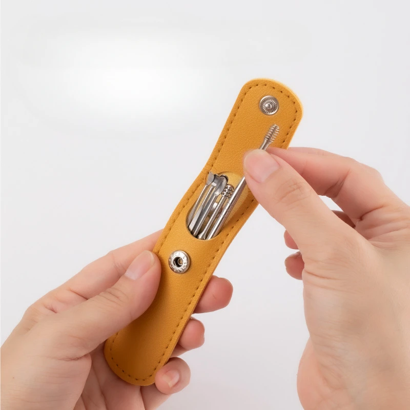 

6 шт., набор для ухода за ушами, ложка для чистки ушей из нержавеющей стали, набор инструментов для удаления воска с ушами, ложка для ухода за ушами для детей и взрослых