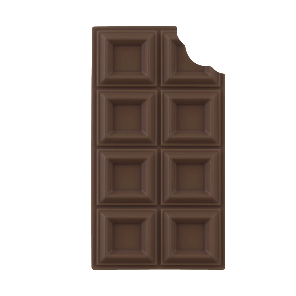 Chocolate Bar USB Hub 4-in-1 Expander 2 Type-C & 2 USB 2.0 Ports, Fun Chocolate Block Design for Mouse, Keyboard & Flash Drive