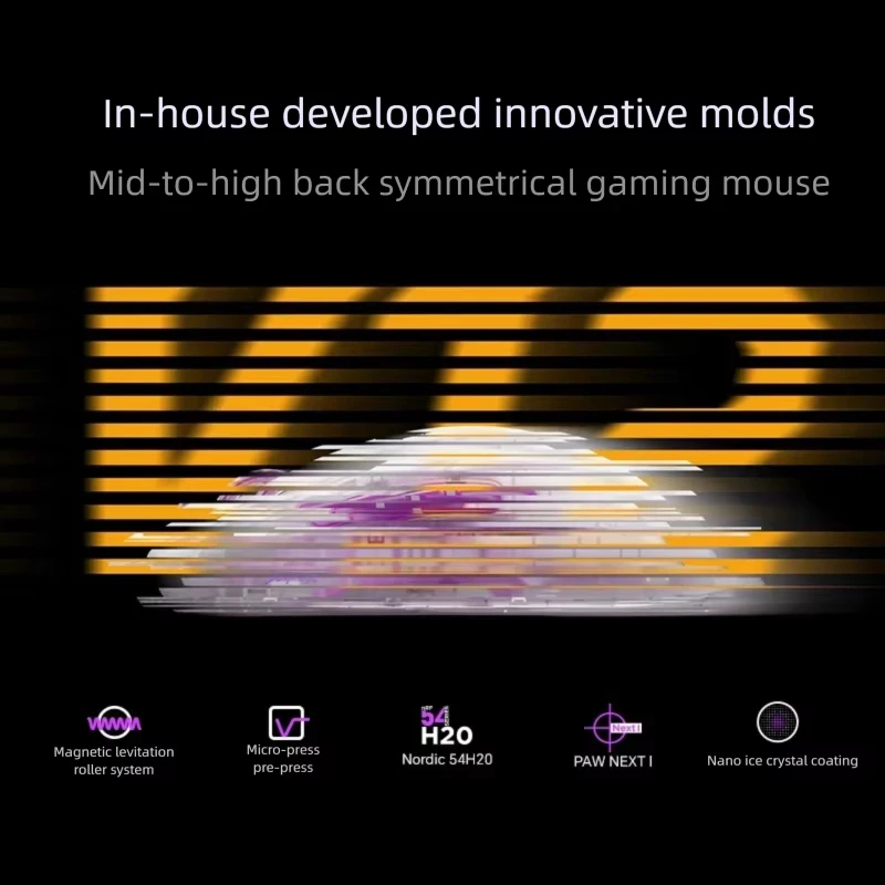 Scyrox V12L/V12M Esports Gaming Mouse Nordic 54H20 PAW NEXT Self Developed Custom Mold Design Professional Gaming Mouse