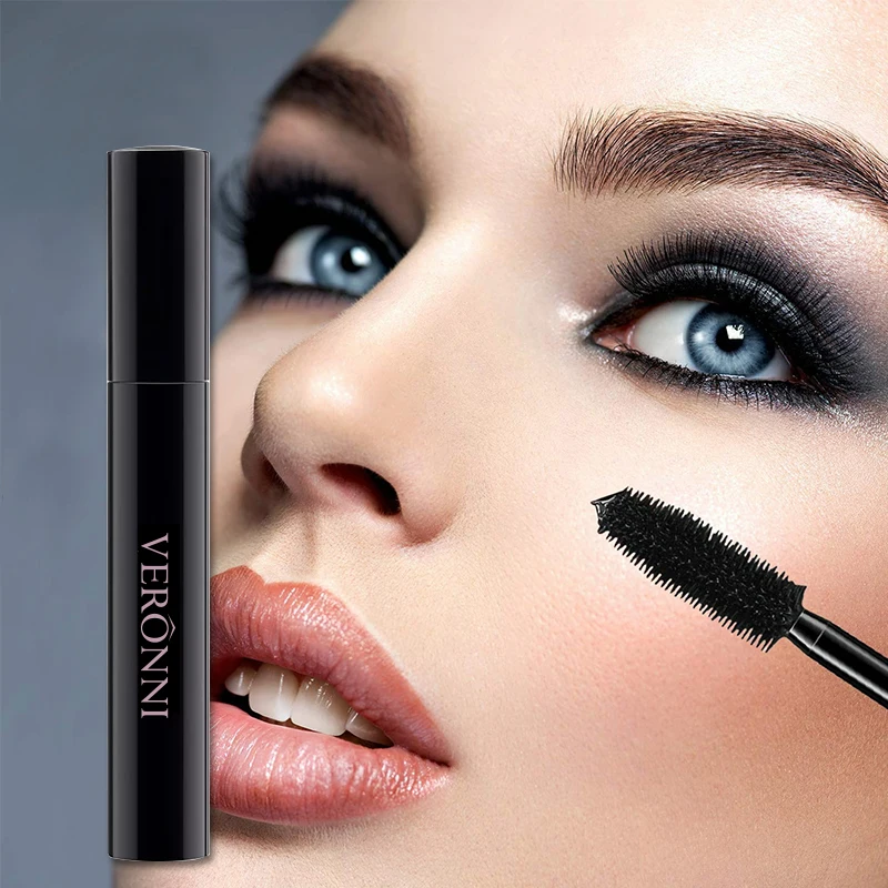 Occhio arcobaleno nero 7 colori durevole impermeabile anti sbavature affascinante ombretto spesso trucco naturale impeccabile per occhi femminili