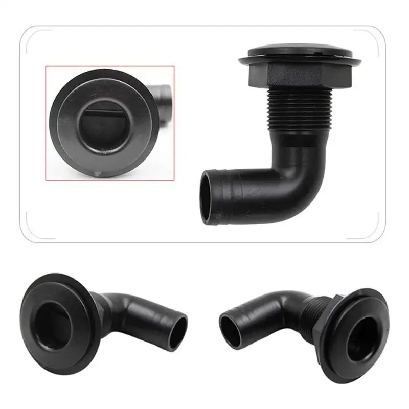 90-degree Marine Drainage Outlet Portable Right Angle Yacht Bilge Drainage Outlet Marine Yacht Sewage Drainage Outlet for Marine