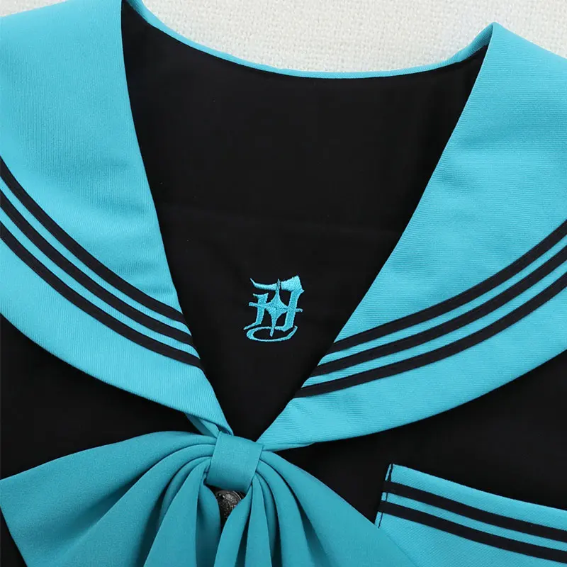 Japanese College Uniform Set High Quality School Student Sailor Outfit Short Sleeve JK Uniform Cosplay Seifuku Costume for Women