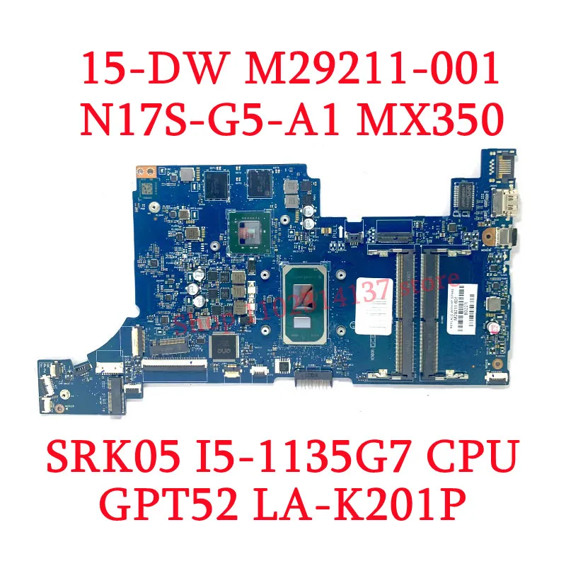 Imagem -05 - Laptop Motherboard para hp 15-dw M29208601 M29209-601 M29210-601 M29211-601 i3 i5 i7 Cpu gm Mx350 La-k201p 100 Testado Bom