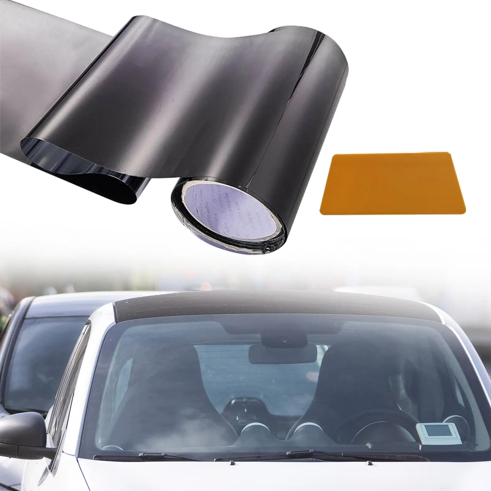 Car Sun Visor Strip Tint Film Sun Visor Strip Tint Film Universal Windshield Shade Sticker for Shading and Filtration