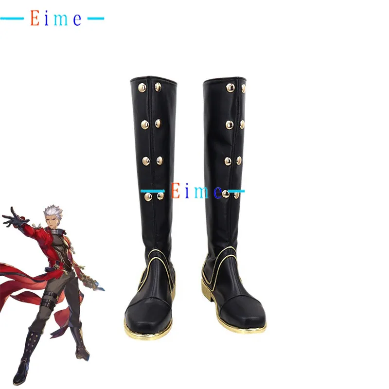 

FGO Archer EMIYA Cosplay Shoes PU Leather Shoes Halloween Carnival Boots Anime Accessories Cosplay Prop Custom Made