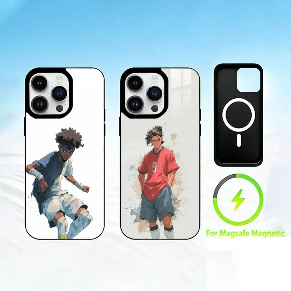 

F-football Phone Case For iPhone 17 16 15 14 13 12 Pro Max Plus for Mirror Wireless Magnetic Cover