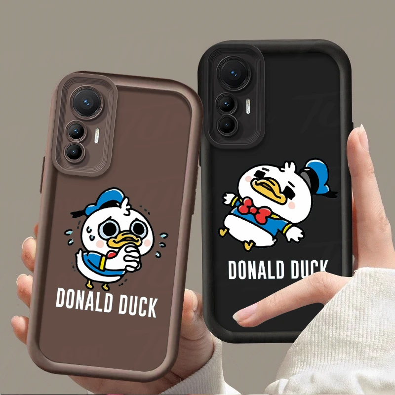 Capa de silicone macia para Xiaomi Redmi Note 13 12 11 Pro Plus 4G 5G 12S 11S 11S 10S 10 9 9S 8 12C 13C A3, Duck Donald Disney