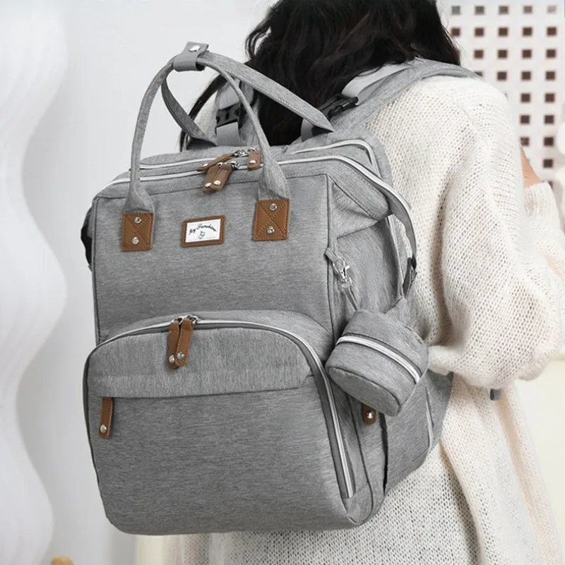 Mommy Diaper Bags Baby Stroller Hanging Bag Mother Large Capacity Nappy Backpacks with Changing Mat Convenient Baby Nursing Bags