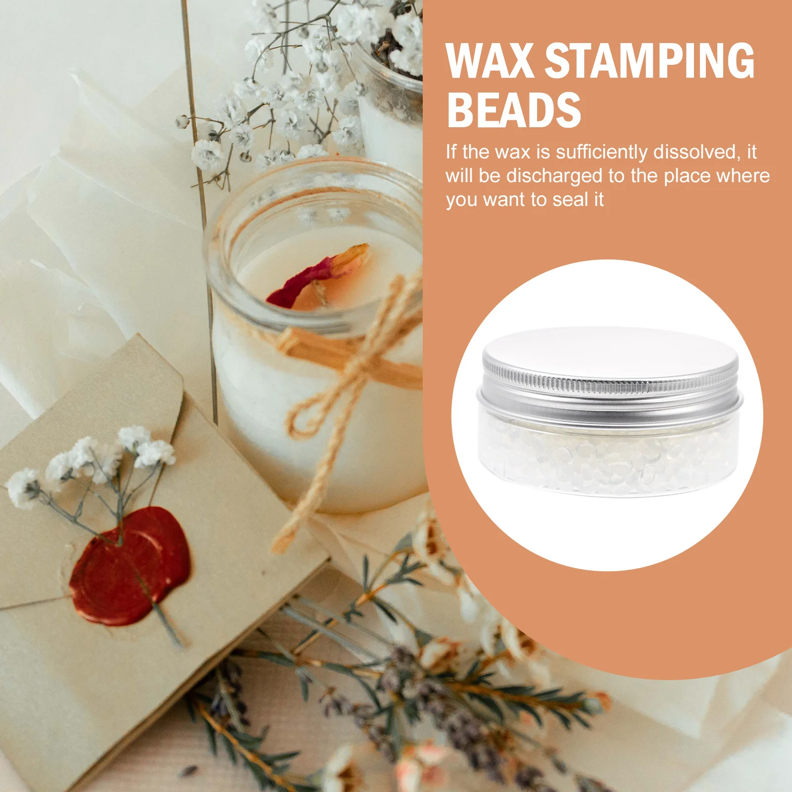 

1 Box Transparent Fire Paint Particles For Wedding Invitations Envelopes Cards Sealing Stamp Seal Beads Clear Wax Beads