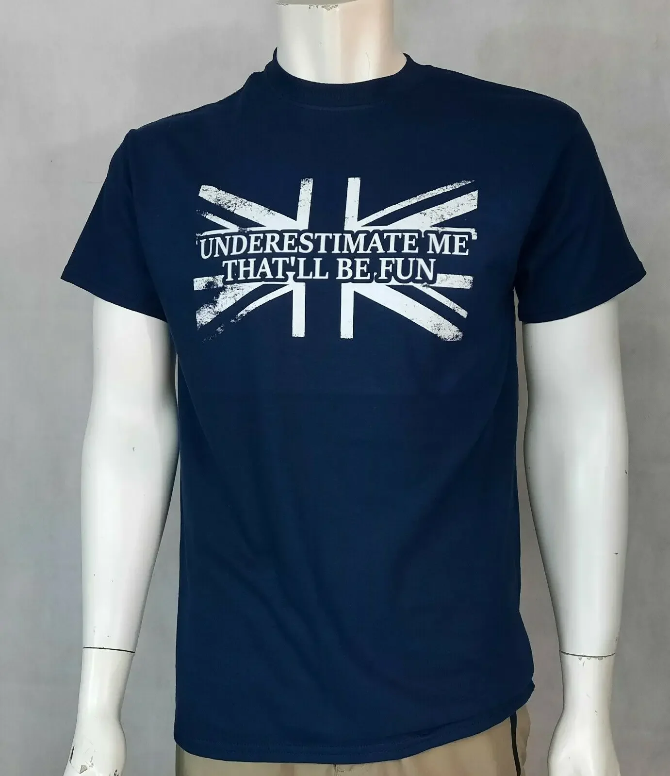 UNDERESTIMATE ME Exclusive Printed T-Shirt Army Military Tactical Naval  tshirt Loose Casual T-shirt New S-3XL