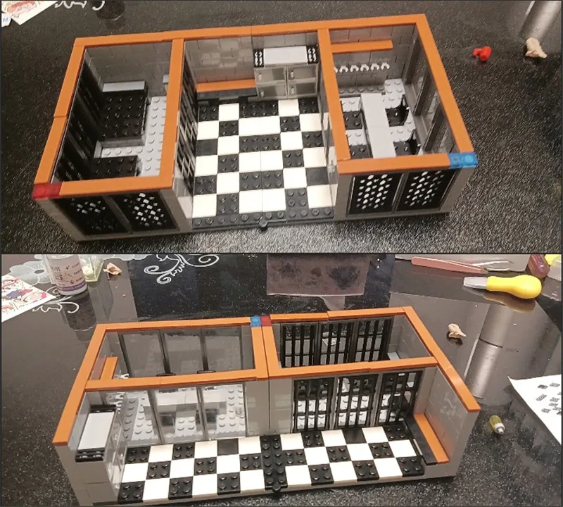 Stad Politie Gevangenis Station Bouwstenen SWAT Hond Gevangenis Figuren Accessoires Bricks Educatief Speelgoed Cadeau Voor Kinderen Jongen