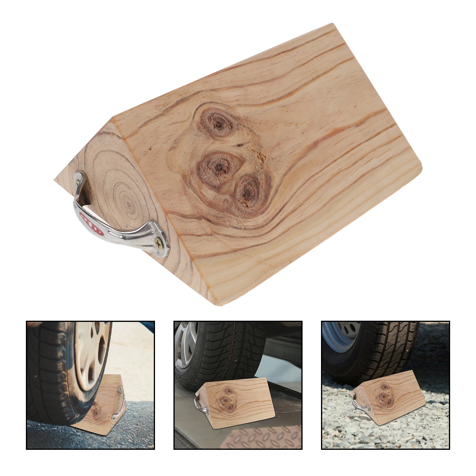 

Trailer Wheel Chock Rv Wheel Stabilizer Wood Metal Tire Chock For Truck Car Motorcycle Rv Sturdy Universal Fit