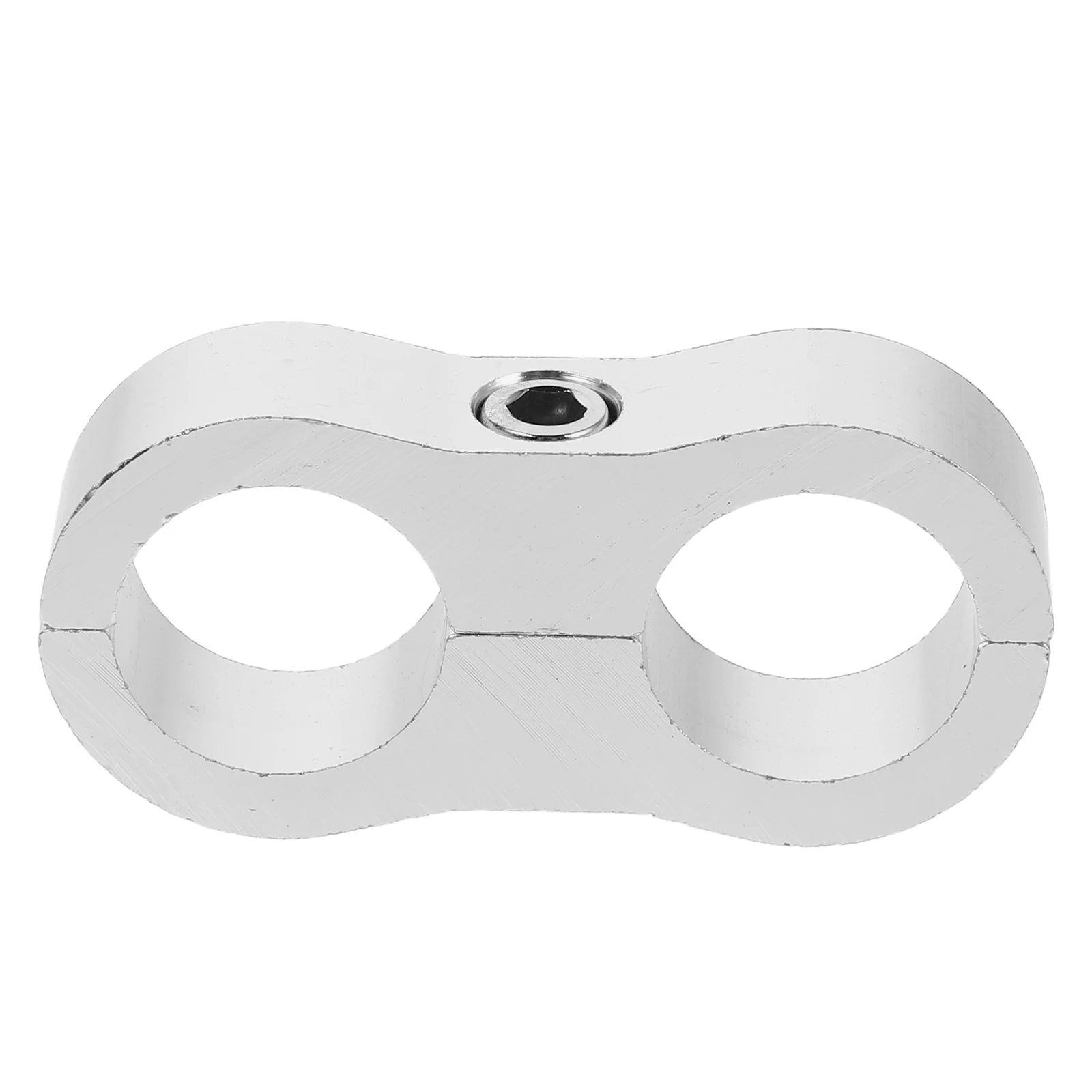 

Oil Line Clamp Aluminum Alloy Dual Hole Hose Separator Clip For Fuel Brake Transmission Lines Tube Mounting Clamps Engine