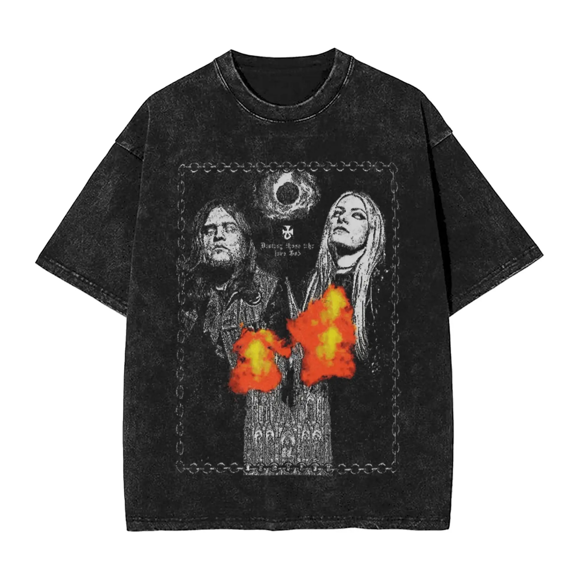 Washed T Shirt Electric Wizards Band Legend Hip Hop Cool T-Shirts Harajuku Streetwear Summer Tops Tee Shirt for Men Women