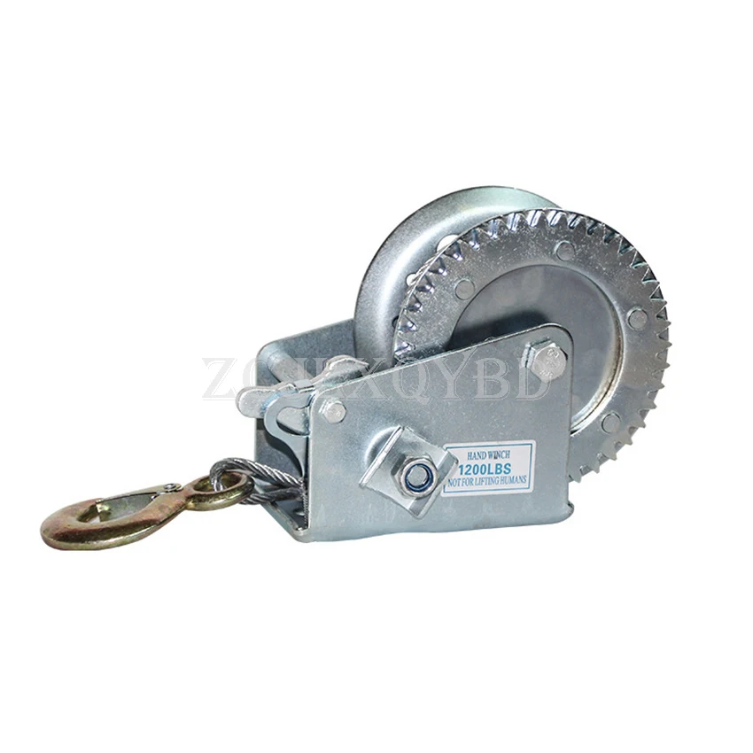 Hand Winch 600-1600 LBS Manual Winch Wire Rope Traction Hoisting Winch Complete Specifications