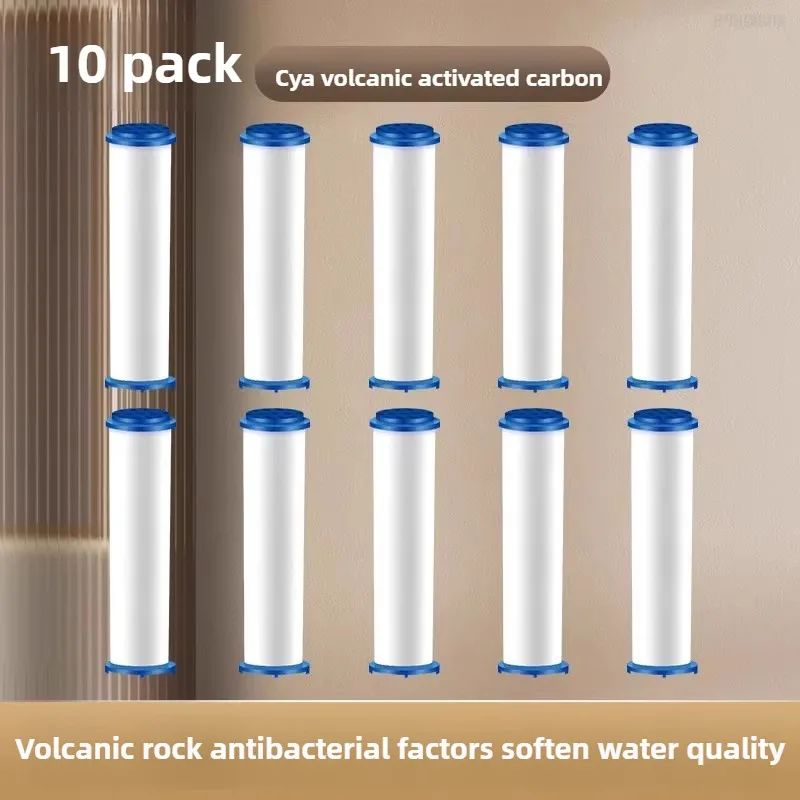 فلتر رأس دش مضغوط قوي 4 في 1 مجموعة حمام الرش 10 قطع من عنصر الفلتر الخاص لمرفق الرش