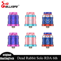 Original Hellvape Dead Rabbit Solo RDA 6th Tank Vape Atomizer Single Coil 810 Drip Tip 510 Thread Electronic Cigarette Atomizer