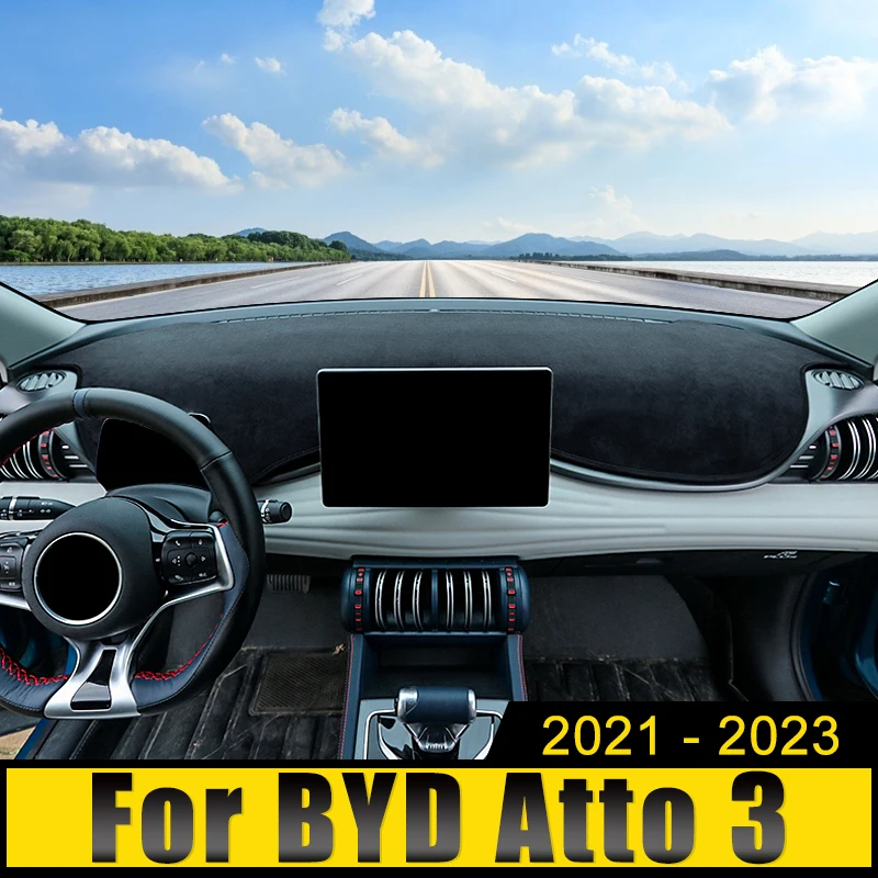 

For BYD Atto 3 Atto3 2021 2022 2023 Car Dashboard Cover Avoid Light Pad Sun Shade Case Anti-UV Carpet Non-Slip Mats Accessories