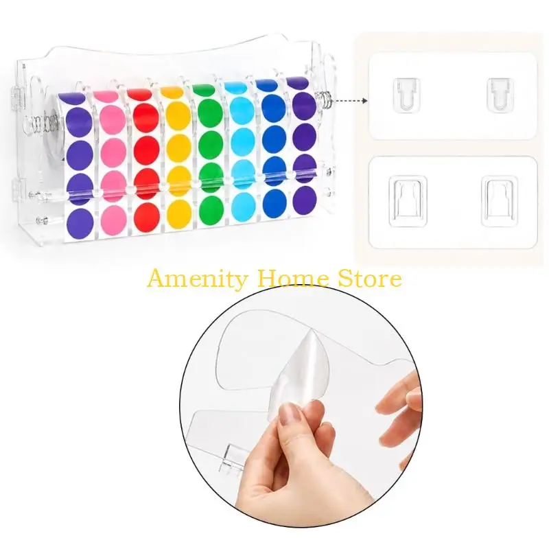 F26C Label Sticker Dispenser Rack for Counter Display and Desk Use