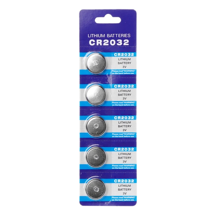 5Pieces 3 Non Rechargeable Round Button Batteries Cell CR2032 Bateries 53CF