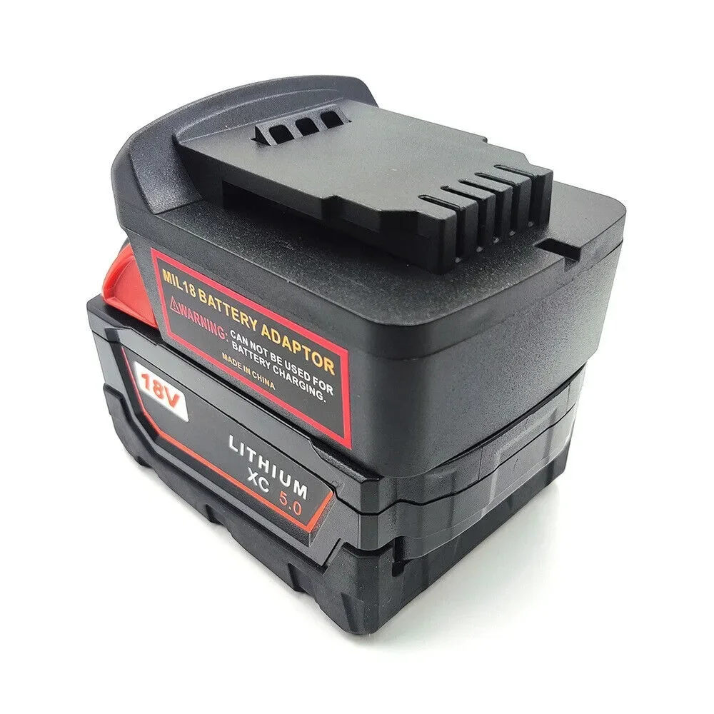 Converter Battery Adapter for Milwaukee 18V Li-ion Battery Convert to For Dewalt 18V 20V Max Li-ion Battery Power Tool Drill