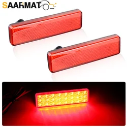 2PCS LED Rear Bumper Reflector Light Brake Lamp For Renault Trafic Master For Nissan Primastar For Opel Vauxhall Vivaro Movano