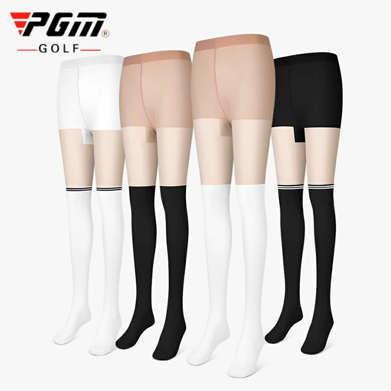 PGM Women Elastic Golf Leggings Sunscreen ice silk Female Socks Pants Ladies Anti-UV Tennis/Badminton Stocking Pantyhorse