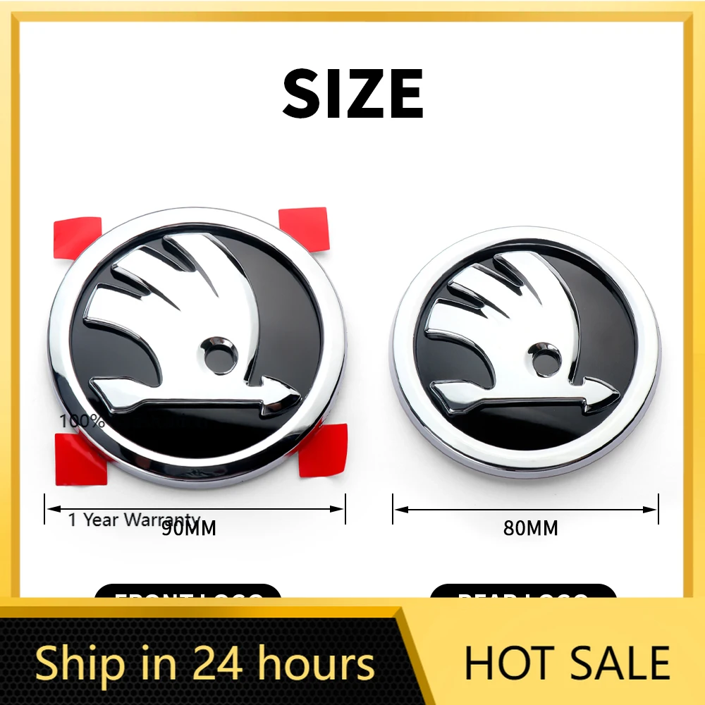 

Автомобильная наклейка 2025, хит продаж, 80/90/100 мм, передний и задний багажник, логотип, эмблема, наклейка, украшение для Skoda S Rapid Scala Kodiaq Fabia Kamiq