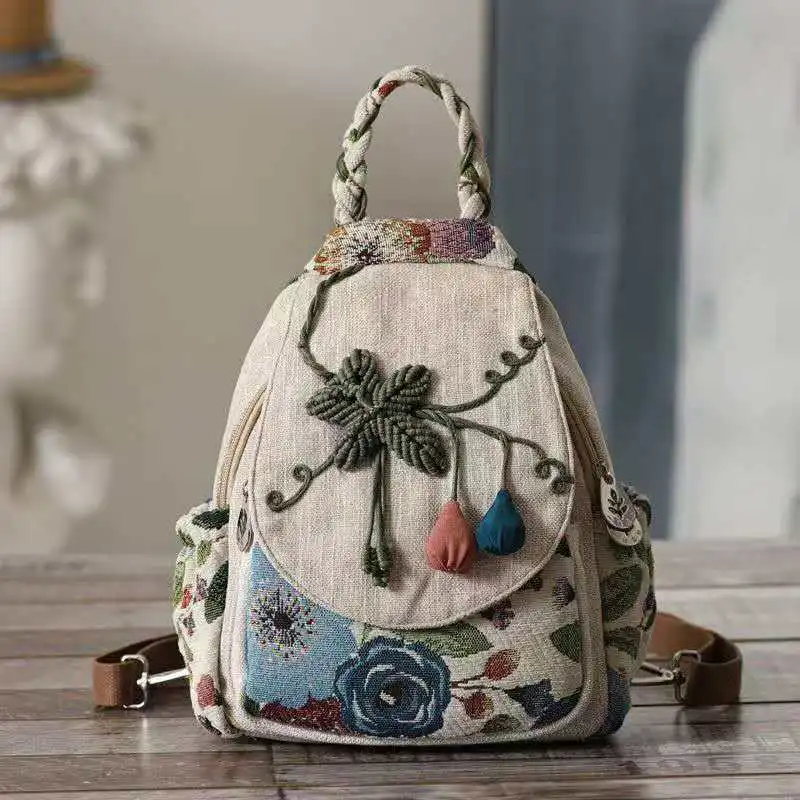 2026 Fashionable new creative design large capacity women's bag outdoor multi-functional double-layer canvas travel bag