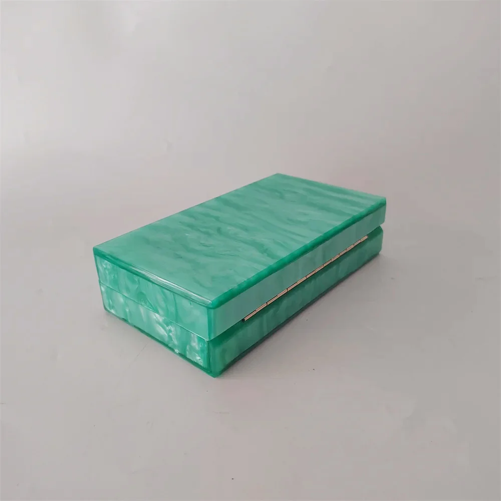 Pearl Marble Green Clutch Purse Acrylic White Luxury Messenger Bags Pearl Mini Small Flap Mirror Handbags Evening Party Totes