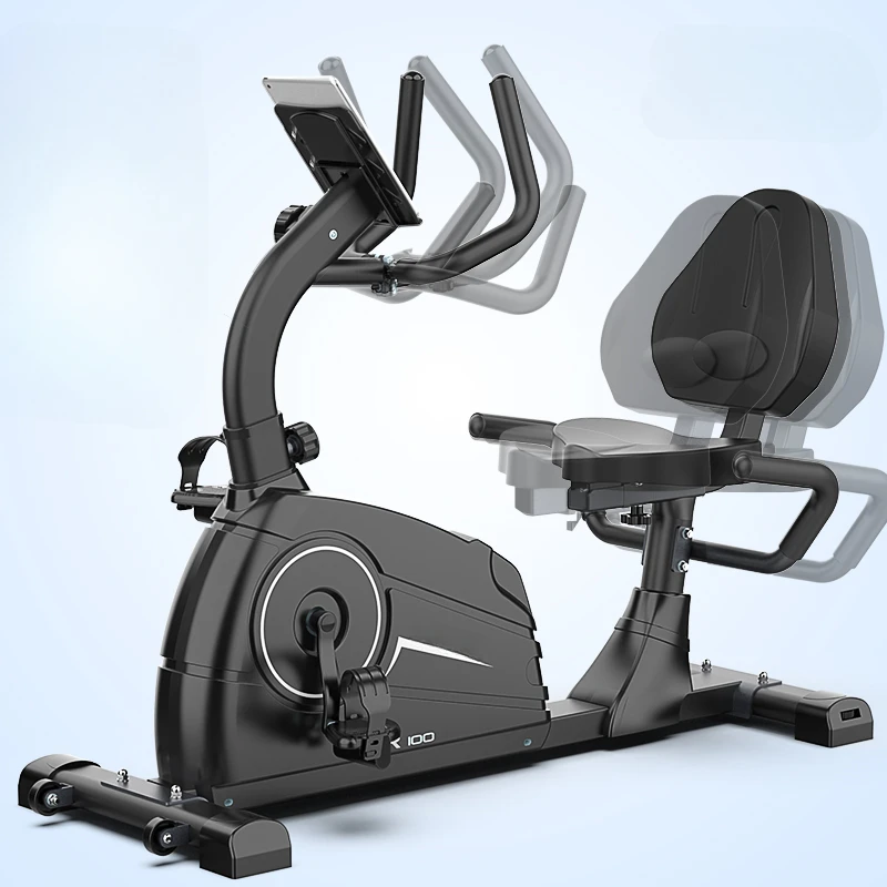 Magnetically controlled exercise bike, indoor household rehabilitation training equipment for middle-aged and elderly people