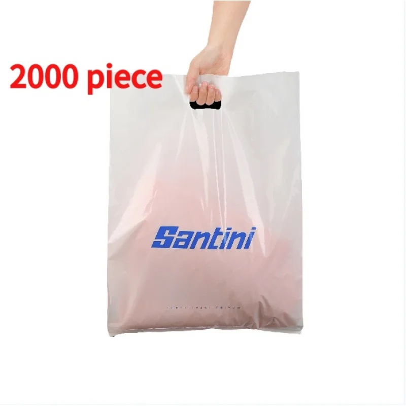 20 00piece.Custom.Eco-Friendly Custom Design Printing Die Cut Handle Shopping Plastic Bags With Logo Shoe Packing