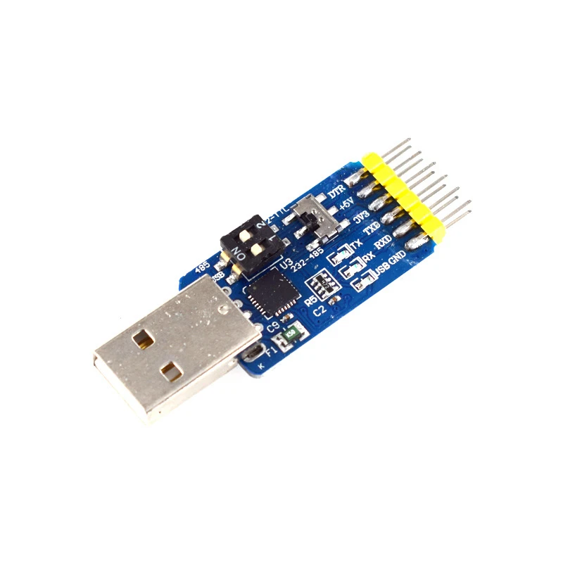 NEW USB CP2102 To TTL RS232 USB TTL To RS485 Mutual Convert 6 In 1 Convert Module Good UART Upgrade Board