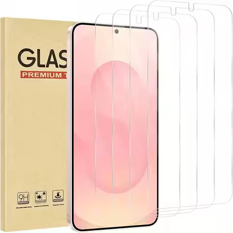 4Pack Clear Tempered Glass Screen Protector for Samsung Galaxy S25 Edge S24 S25 Ultra S23 S22 S21 Plus FE Protective Glass