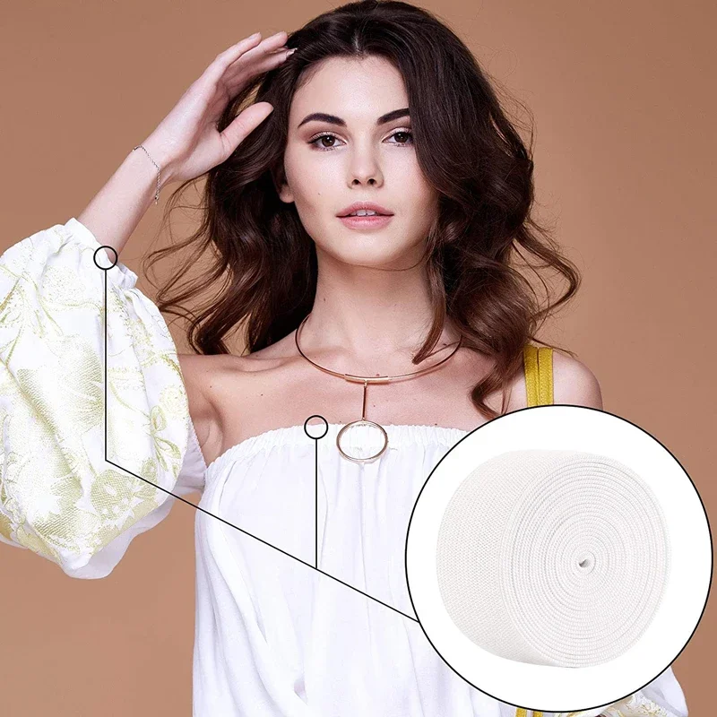 Fasce elastiche intrecciate da 5 metri corda elastica colorata corda elastica corda elastica piatta per cucire copriletto artigianato fai da te