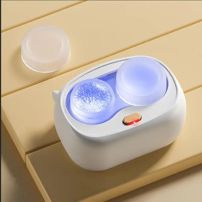 Contact Lenses Cleaner Battery Powered Portable 1 Set Leak Proof Contact Lens Case for Outdoor Trips