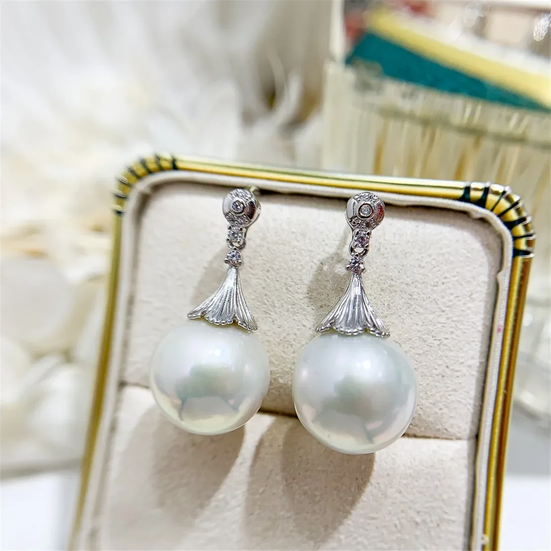 925 Stamped Alloy Gold Plating Pearl Earrings Setting DIY Jewelry Findings, Craft Supplies Handmade Earrings Accessory No Pearl