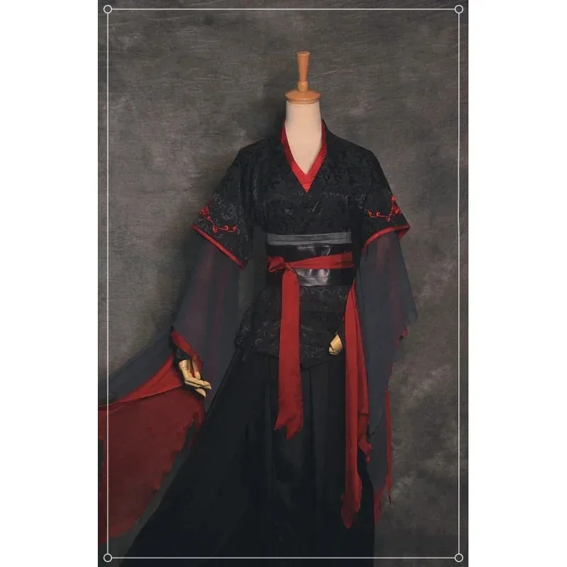 ❤ ❤ 2025 caliente Cool Wei Wuxian Cosplay Xuanyu disfraces Mo Dao Zu Shi la peluca Untamed zapatos hechos a medida botas negras antiguo St nuevo ★ ☆