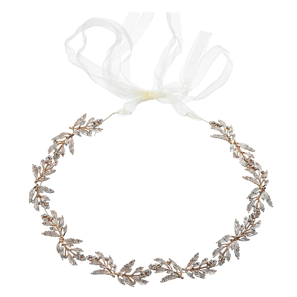 

Metal Leaf Waist Decoration Silver Belt for Wedding Dress Bridal Accessory Bridesmaid Party Crystal Ribbon Elegant Durability